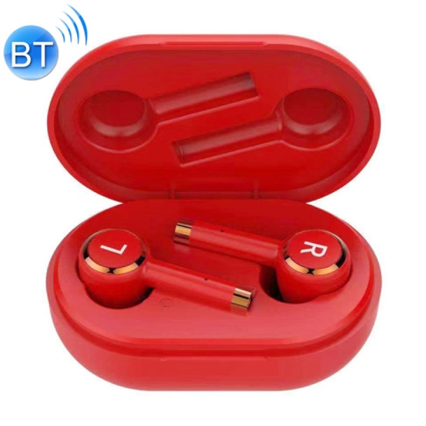 L2 TWS Stereo Bluetooth 5.0 Wireless Earphone with Charging Box, Support Automatic Pairing(Red)