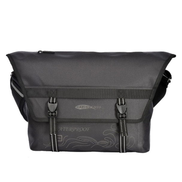 AFISHTOUR FC2002 Vintage Waterproof Large Capacity Shoulder Bag(Cool Black)