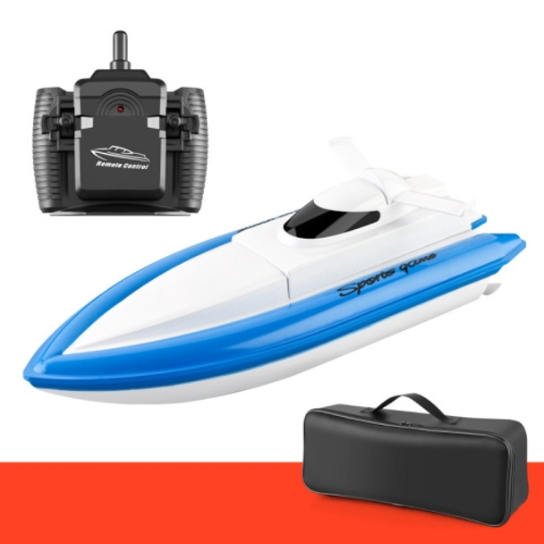 2.4G High-Speed Remote Control Boat Electric Navigation Model Toy(Blue )