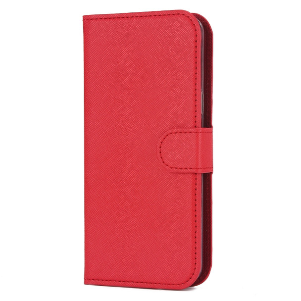 For Samsung Galaxy S9 Cross Texture Detachable Leather Phone Case(Red)