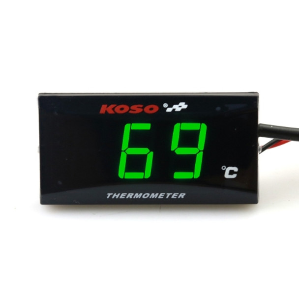 KOSO Motorcycle Water Tank Thermometer(Green Light)