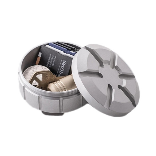 Outdoor Portable Stainless Steel First Aid Pill Storage Box(Silver)
