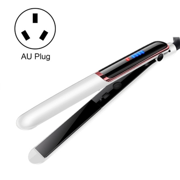 35W 2 In 1 Curling and Straightening Dual-use Electric Splin,Specification: AU Plug(White)