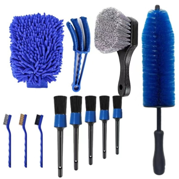 12 PCS / Set Car Tire Slight Cleaning Brush(B)