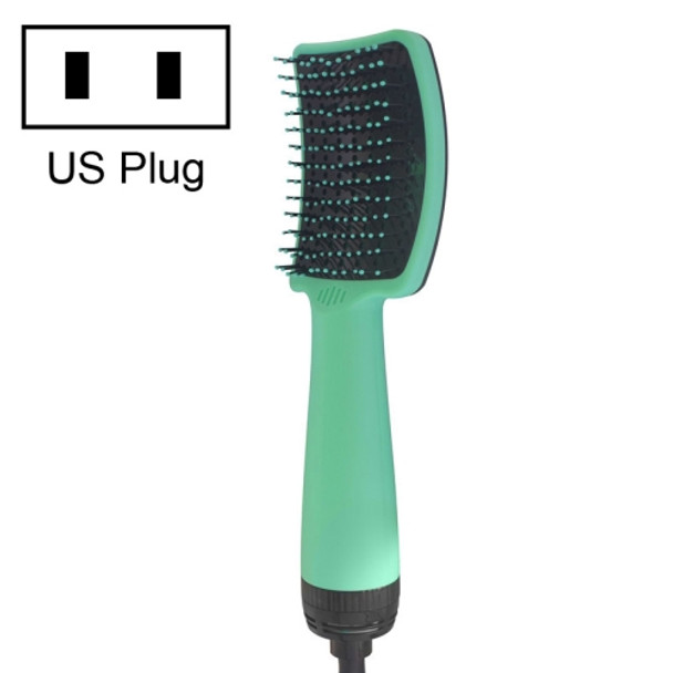 CCS-O-R Multifunctional Hot Air Comb, Plug Type:US Plug(Grass Green)