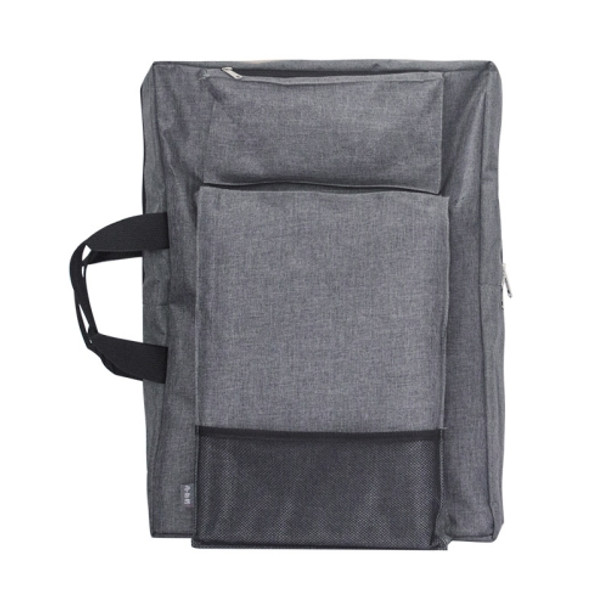 4K Large Capacity Multifunctional Sketchpad Canvas Bag(Grey)