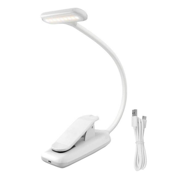 8021 Mini Book Clip Light LED Music Score Eye Protection Reading Lamp(White)
