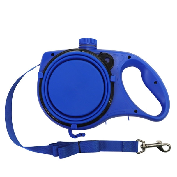 SHYLGQ-1 3 In 1 Portable Water Bottle + Leash + Drinking Bowl Set(Blue)