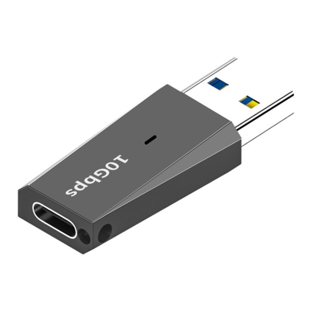 ADS-613 USB 3.1 Male to USB-C / Type-C Female Adapter (Dark Gray)