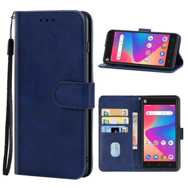 Leather Phone Case For BLU Studio X10 2022(Blue)