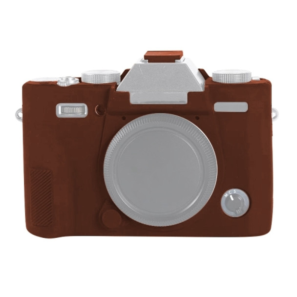 Soft Silicone Protective Case for FUJIFILM X-T30 (Coffee)