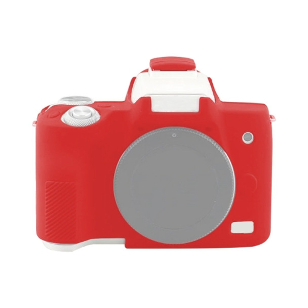 Soft Silicone Protective Case for Canon EOS M50 Mark II / M50 II (Red)