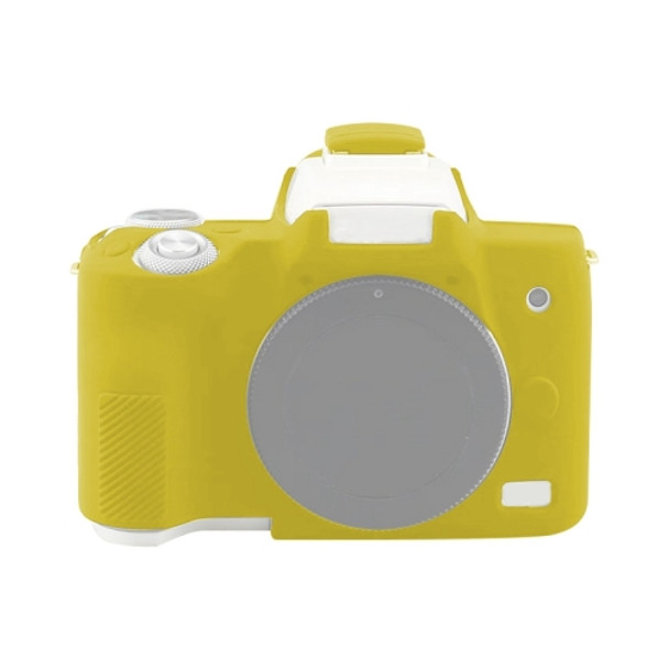 Soft Silicone Protective Case for Canon EOS M50 Mark II / M50 II (Yellow)