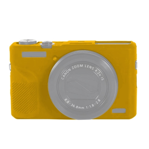 Soft Silicone Protective Case for Canon PowerShot G7 X Mark III / G7X III / G7X3(Yellow)