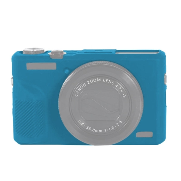 Soft Silicone Protective Case for Canon PowerShot G7 X Mark III / G7X III / G7X3 (Blue)