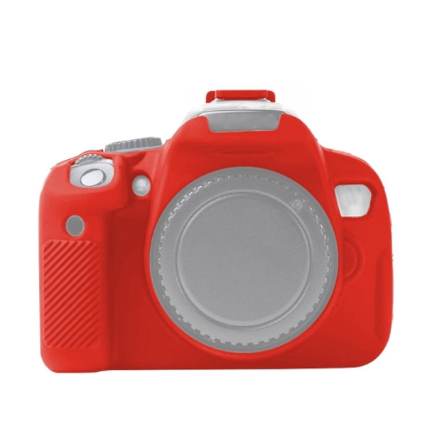 Soft Silicone Protective Case for Canon EOS 600D(Red)