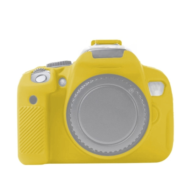 Soft Silicone Protective Case for Canon EOS 600D(Yellow)
