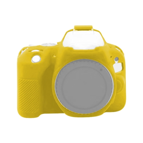 Soft Silicone Protective Case for Canon EOS 200D / EOS 200D Mark II (Yellow)