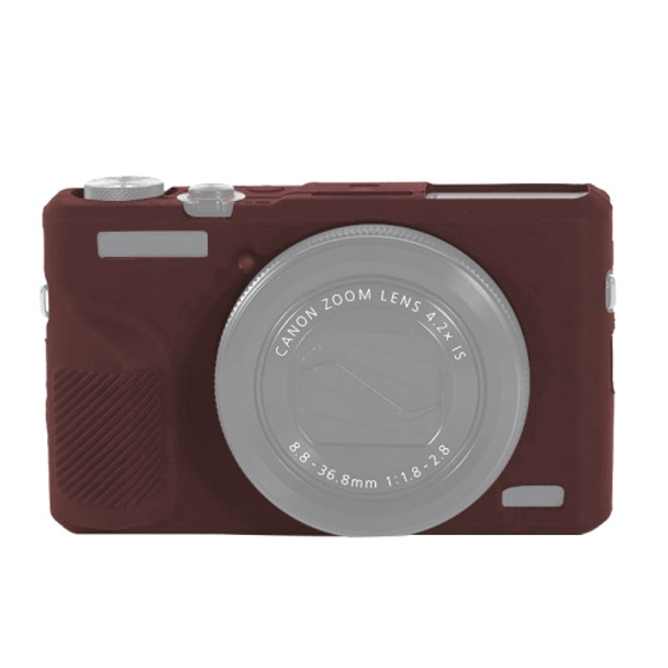 Soft Silicone Protective Case for Canon PowerShot G7 X Mark III / G7X III / G7X3(Coffee)