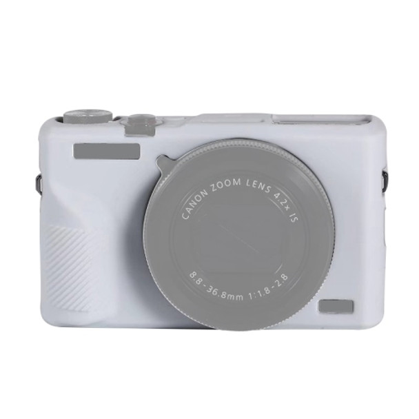 Soft Silicone Protective Case for Canon PowerShot G7 X Mark III / G7X III / G7X3 (White)