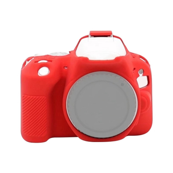 Soft Silicone Protective Case for Canon EOS 200D / EOS 200D Mark II (Red)