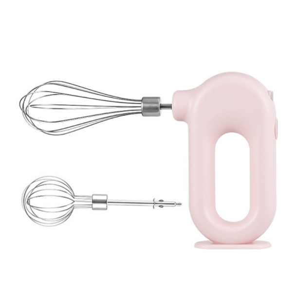 Wireless Handheld Electric Egg Beater Cake Mixer, Specification: Double Rod (Dream Pink)