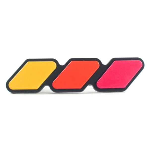 2 PCS Universal Three-color Car Sticker(Red)