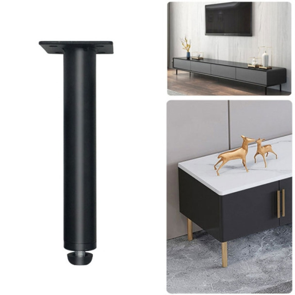 Metal Furniture Support Legs with Adjustment Pad, Height: 13cm(Matte Black)