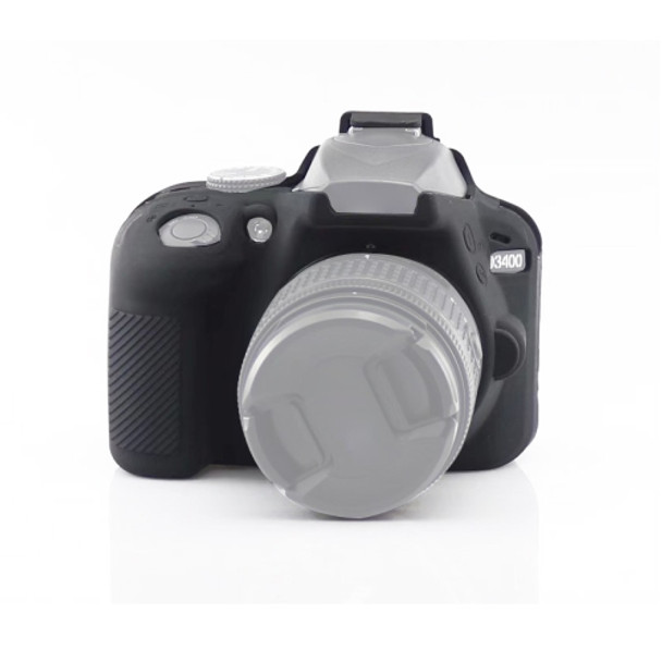 Soft Silicone Protective Case for Nikon D3400 / D3300 (Black)