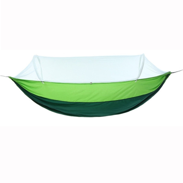 Outdoor Camping Anti-Mosquito Quick-Opening Hammock, Spec: Double (Fruit Green+Ink Green)