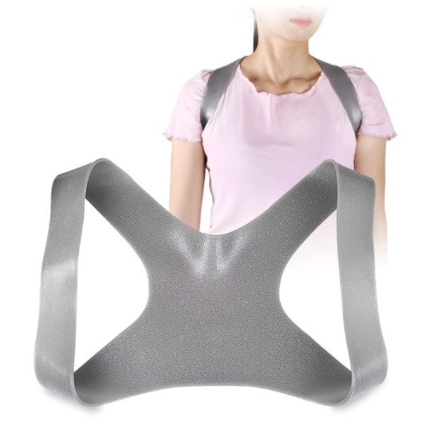Sitting Posture Correction Artifact Anti-hunchback Elastic Shaping Belt, Specification: M(Grey)