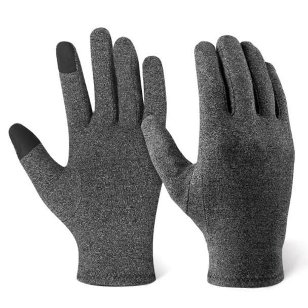 Sports Fitness Training Joint Protection Warm Gloves, Size: L(Grey)