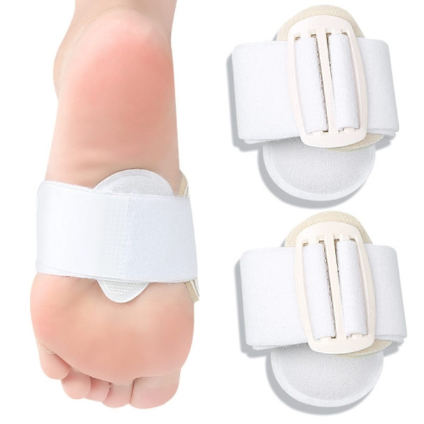1 Pair Shock-absorbing and Pressure-Relieving Latex Foot Pads(White)