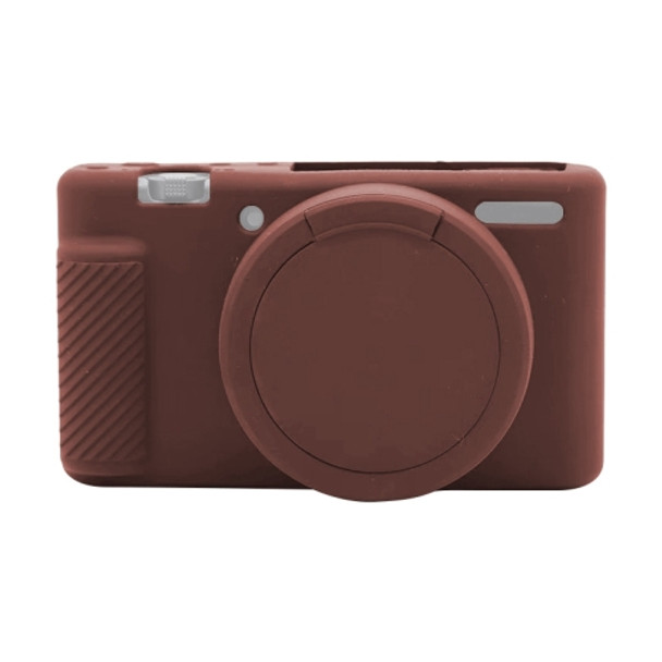 Soft Silicone Protective Case for Sony ZV-1 (Coffee)