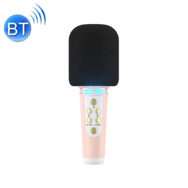 L818 Wireless Bluetooth Live Microphone with Audio Function(Pink)