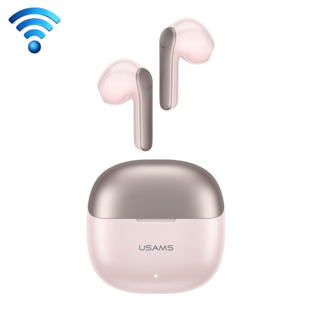 USAMS XH09 TWS Binaural Semi-in-ear Wireless Bluetooth Earphone (Pink)