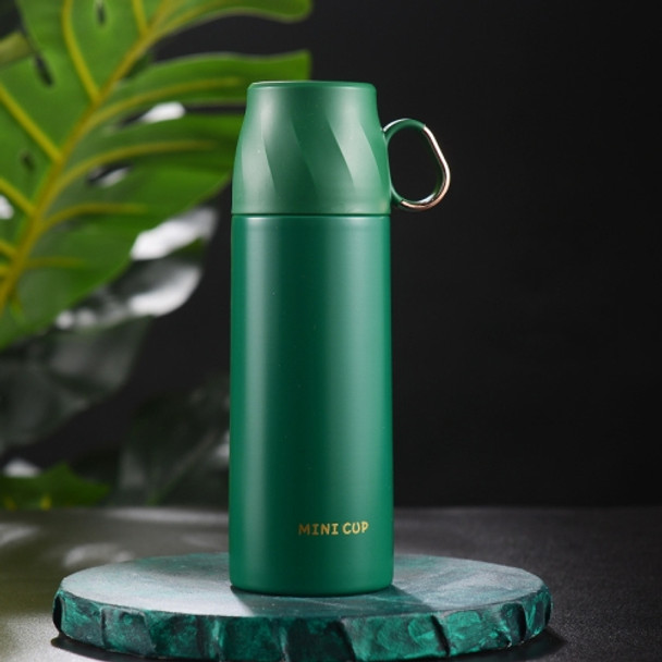 260ml 304 Stainless Steel Handy Cup with Lid Vacuum Insulation Cup(Green)