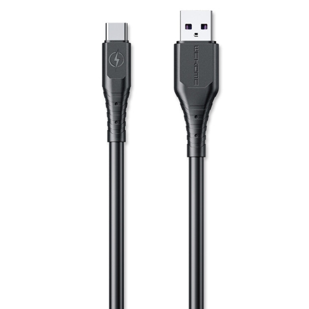 WK WDC-152 6A Type-C / USB-C Fast Charging Data Cable, Length: 2m (Black)
