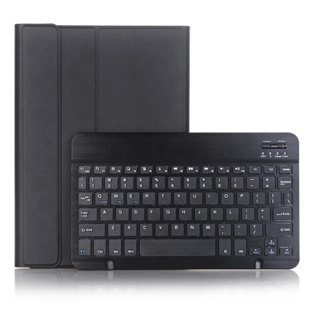 A870B Bluetooth Keyboard Leather Case with Holder & TPU Pen Slot For Samsung Galaxy Tab S8 11 inch SM-X700 / SM-X706(Black)