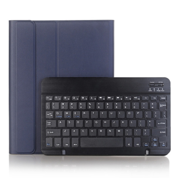 A870B Bluetooth Keyboard Leather Case with Holder & TPU Pen Slot For Samsung Galaxy Tab S8 11 inch SM-X700 / SM-X706(Blue)