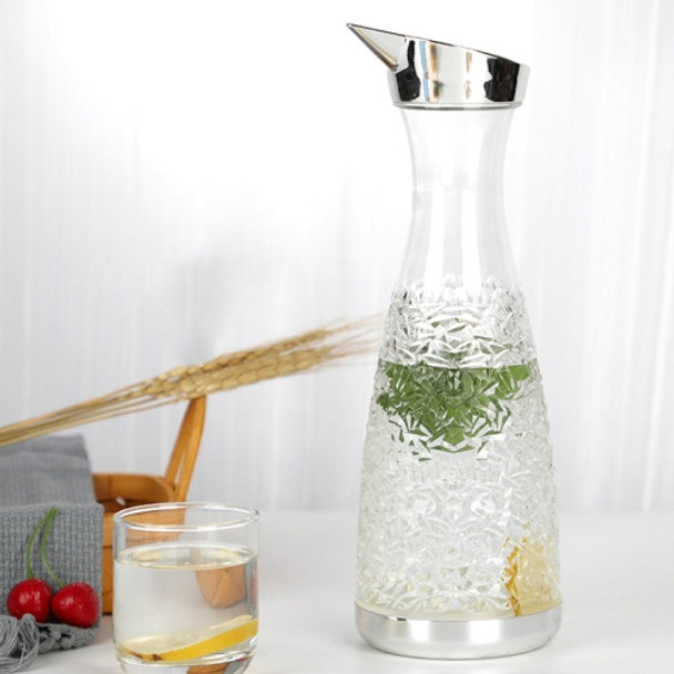 Home Shatter-resistant Diamond Texture Juice Jug(Transparent)