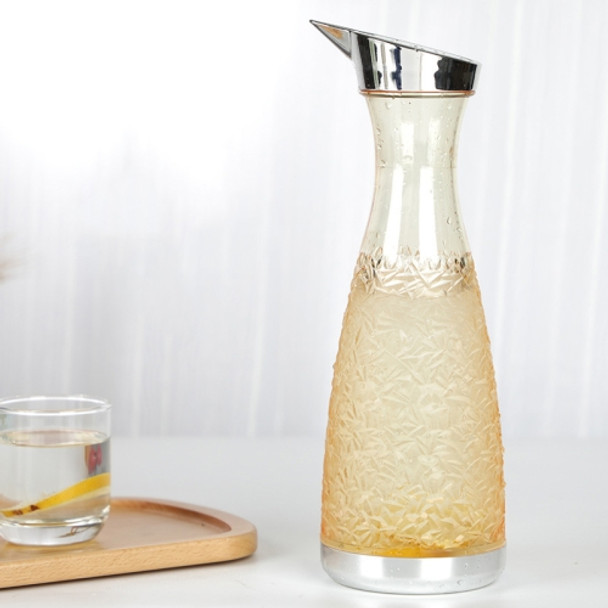 Home Shatter-resistant Diamond Texture Juice Jug(Amber)