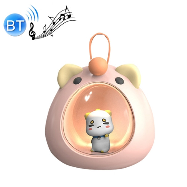 USB Bluetooth Audio Bedroom Atmosphere Cartoon Night Light, Style: Bluetooth Type (Cherry Pink)