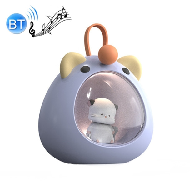 USB Bluetooth Audio Bedroom Atmosphere Cartoon Night Light, Style: 4 Fur Bluetooth Type (Purple)