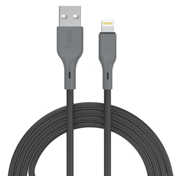 IVON CA78 2.4A 8 Pin Fast Charging Data Cable, Length: 1m (Black)