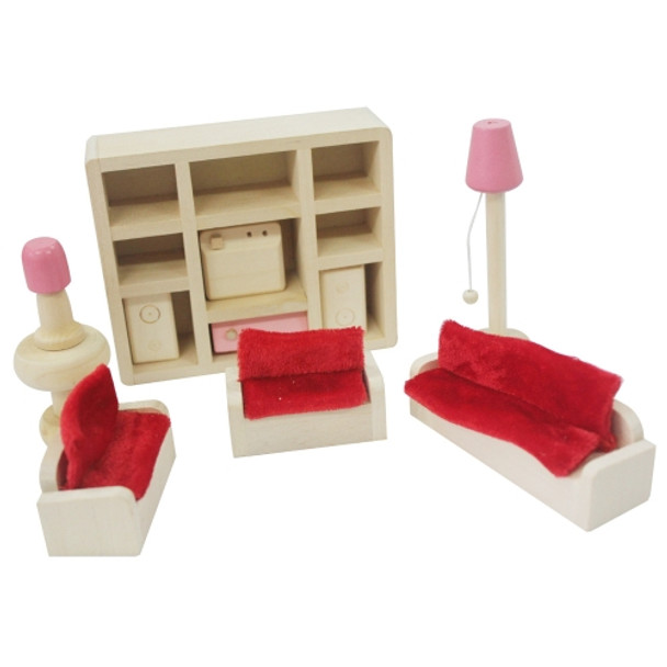 Pretend Play Mini Simulation Children Small Furniture Doll House Toy(Living Room)