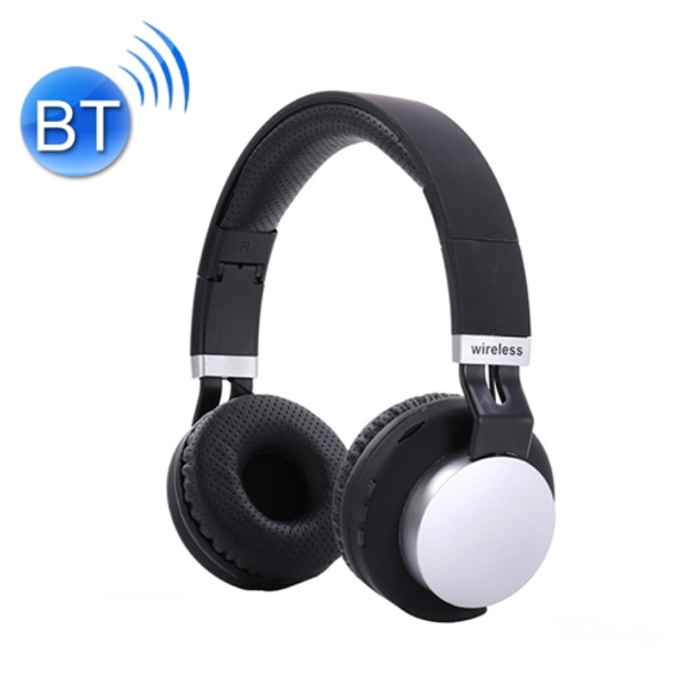 MH8 Wireless Card Sports Folding Bluetooth Headset, Colour: Silver