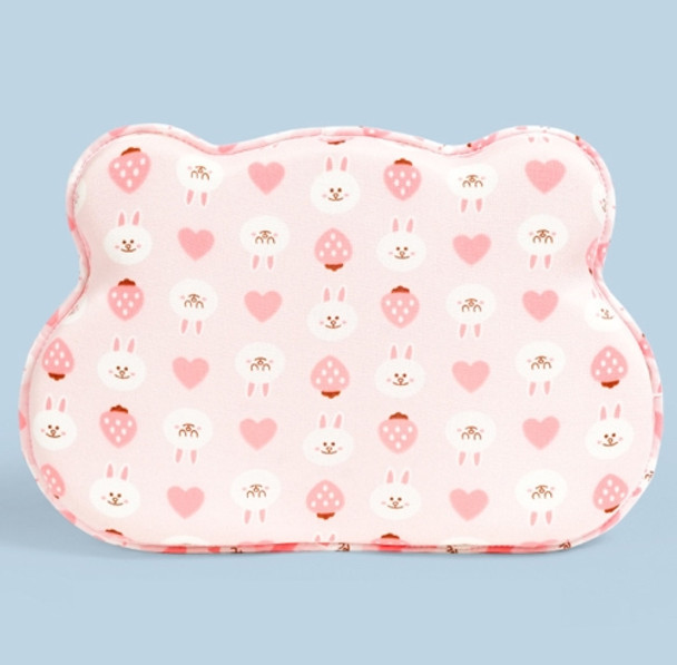 Baby Pillow Bear Styling Pillow Baby Memory Foam Cute Pillow(Pink )