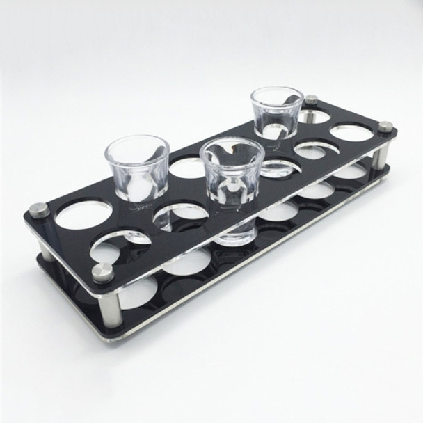 Acrylic Round Hole Wine Glass Holder, Layer (specification): 12 Grids