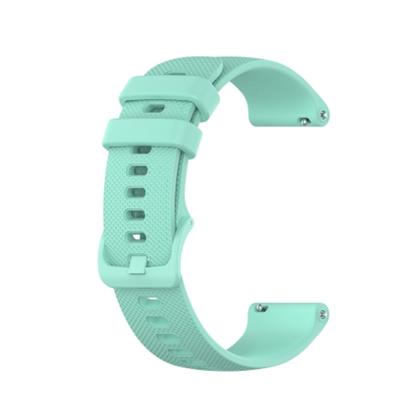 For Garminforerunner 245 Music Small Lattice Silicone Sports Strap(Water Duck Color)